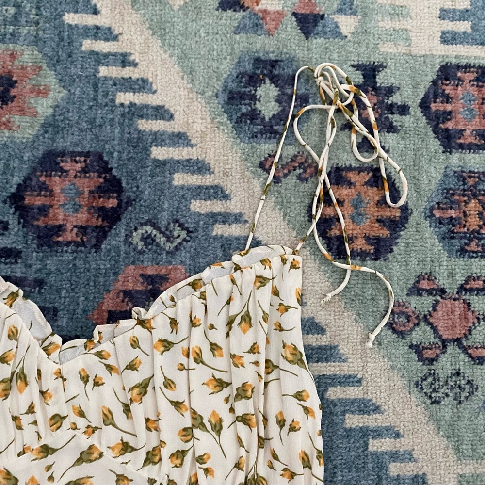 Reformation Cream and Red Patterned Top - Picture 6 of 11